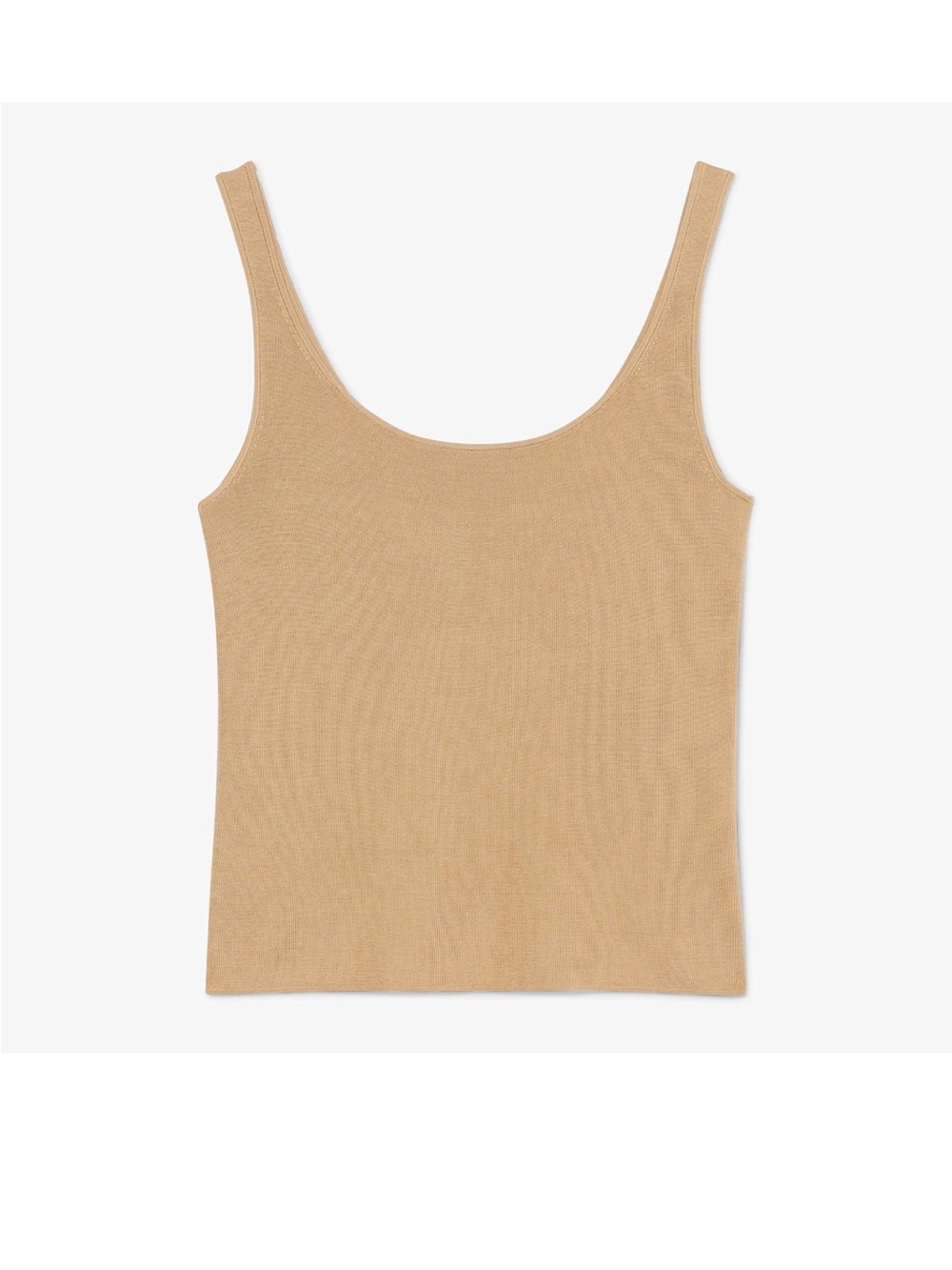 MM LaFleur The Delphine Top in Silk Jersey - Camel, Size Large
